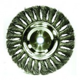 WIRE BRUSH 4" KNOT TYPE 1/2"-3/8" AH .014 WIRE