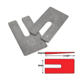 ALUMINUM SHIMS 1 DEG 2.5 " X 5" x 1 6/BOX