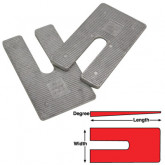 SHIMS  AL 4" X 6.5" X 5 DEGREE 6/BX