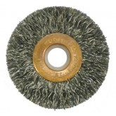 WIRE WHEEL 3" CRIMPED 1/2" AH .006 WIRE