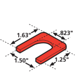 SHIM PREVOST CASTER 1/32" 6/BOX