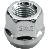 LUG NUT 12 MM X 1.5" 2PC OPEN END BLGE ACORN ZINC