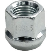 LUG NUT 14 MM X 1.5" 2PC OPEN END BLGE ACORN ZINC