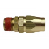 HOSE END SWIVEL WITH STRAIN RELIEF 1/4" MPT