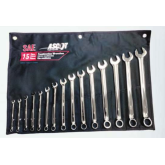 WRENCH SET OPEN END SAE LONG COMBO 15 PC.