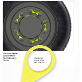 LOOSE WHEEL INDICATOR 27 MM FLOURESCENT 100/PK