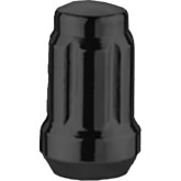 LUG NUT 1/2" 20 SPLINE 6 SIDED BLACK