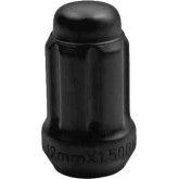 LUG NUT 12 MM X 1.5" SPLINE 6-SIDED BLACK